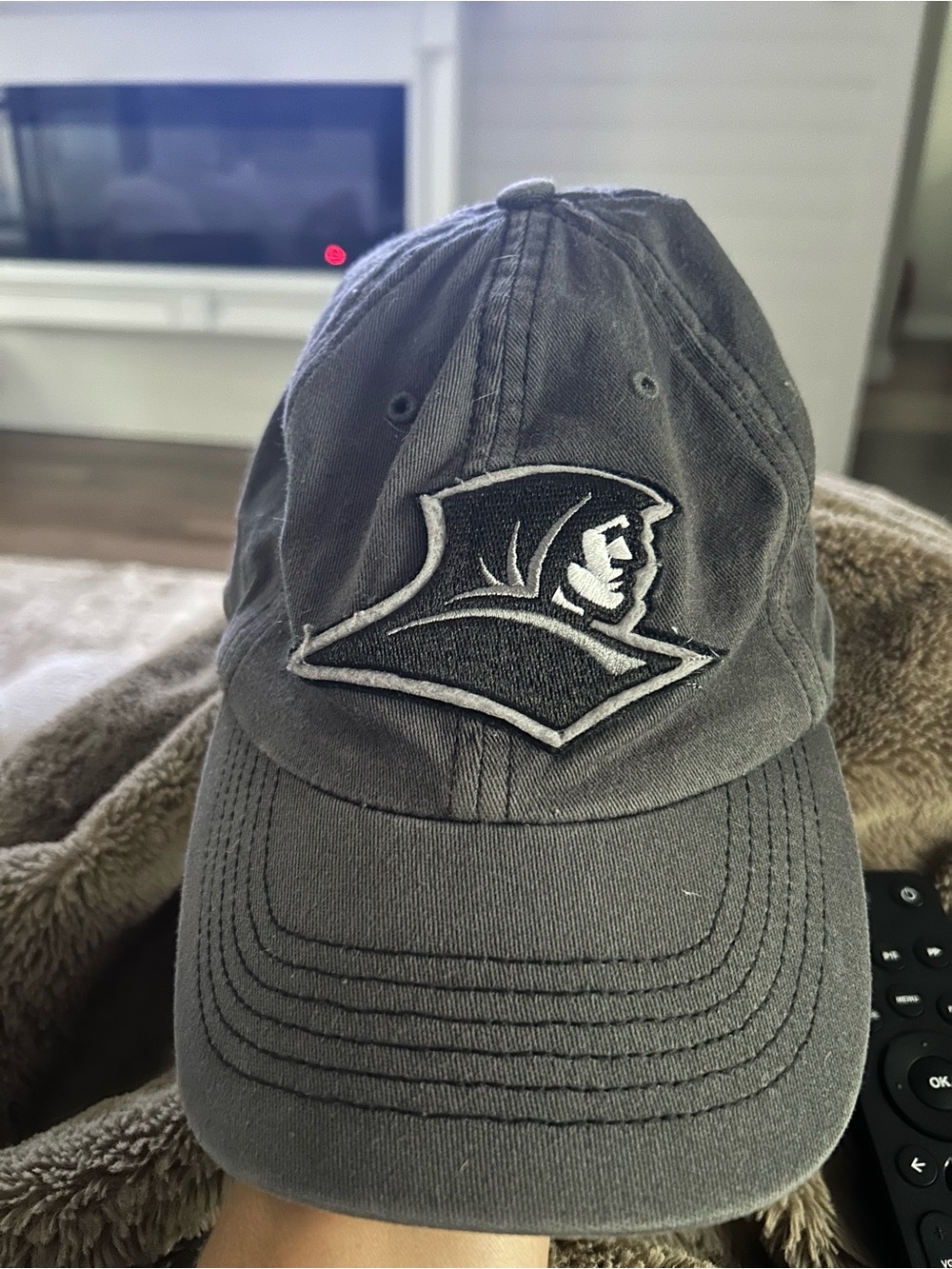 Providence Gray Baseball Cap with Hooded Figure Logo